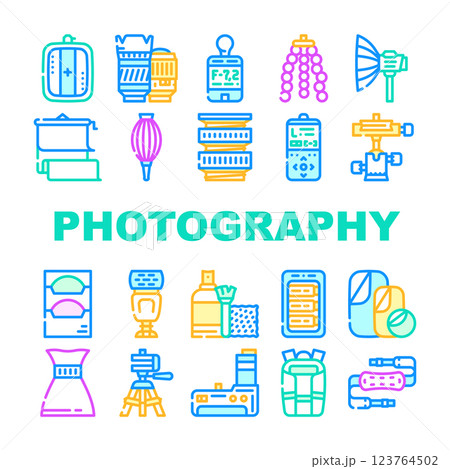 Photography Tool And Accessory Icons Set Vector Photography Tool And Accessory Icons Set Vector 123764502