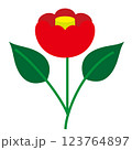 椿のシンボルマーク 123764897