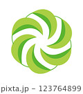 葉っぱのシンボルマーク 123764899
