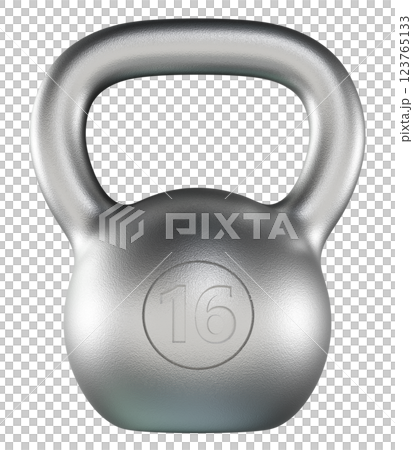 Kettlebell fitness weight, 16 kg heavy cast iron powerlifting equipment 123765133