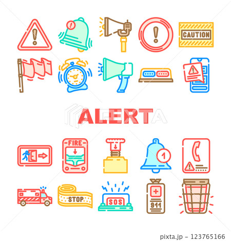 alert caution error danger icons set vector alert caution error danger icons set vector 123765166