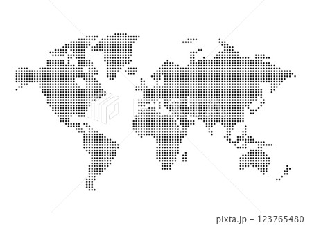 World map. Global network, pixel texture, earth background, abstract pattern World map. Global network, pixel texture, earth background, abstract pattern 123765480