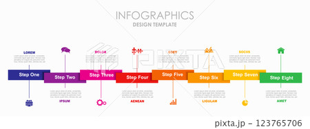 Infographic design template with place for your data. Vector illustration. 123765706