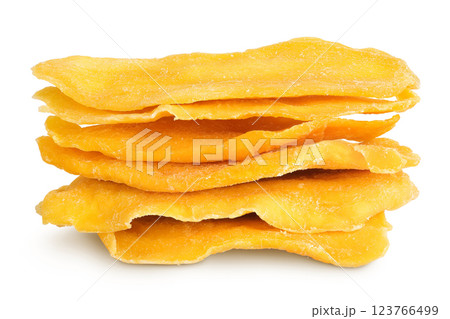 dried mango isolated on white background dried mango isolated on white background 123766499