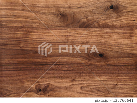 Texture of black walnut surface with oil finish 123766641