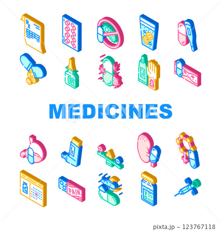 medicines pharmacy medical health icons set vector medicines pharmacy medical health icons set vector 123767118