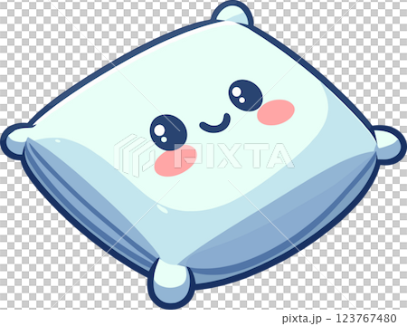 かわいい枕のイラスト 123767480