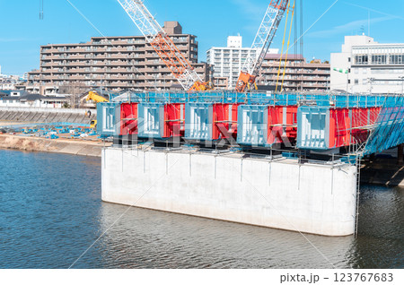 橋梁建設工事 123767683