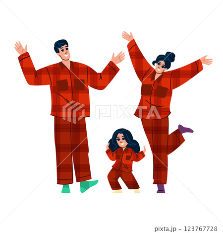 fleece winter pajamas vector 123767728