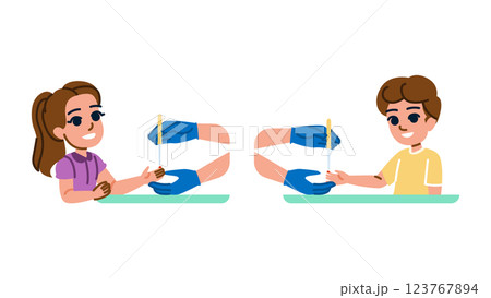 glucose blood test kid vector 123767894