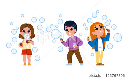 clean bubble soap kid vector 123767896