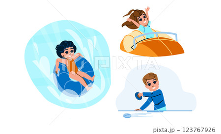 carousel kid amusement park vector carousel kid amusement park vector 123767926
