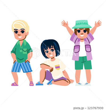 shirts kid boy summer fashion vector 123767930