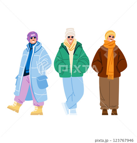 scarf man winter fashion vector scarf man winter fashion vector 123767946