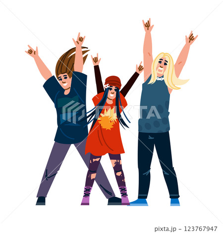 headbang metal concert vector 123767947