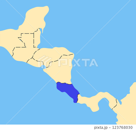 Costa Rica country silhouette 123768030