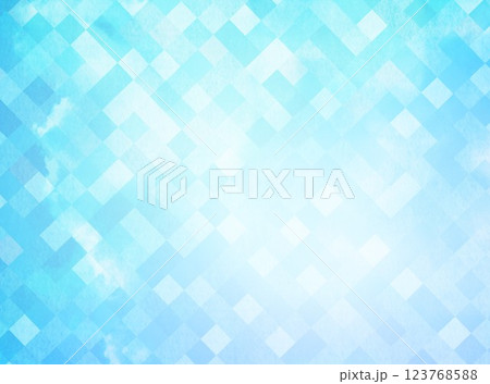 斜め格子柄の青色背景 斜め格子柄の青色背景 123768588