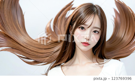 アジアンビューティー 123769396