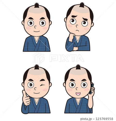江戸町人男性⑤ 江戸町人男性⑤ 123769558
