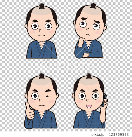 江戸町人男性⑤ 江戸町人男性⑤ 123769558