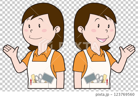 女性ペットトリマー 女性ペットトリマー 123769560