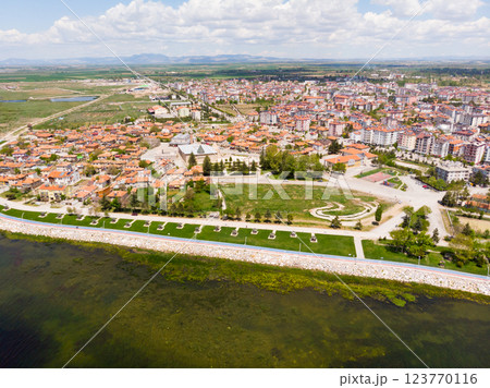 Aerial view of architecture of Beysehir. Turkey Aerial view of architecture of Beysehir. Turkey 123770116