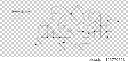 Geometry Abstract Triangle Circuit Science Polygon background 123770228