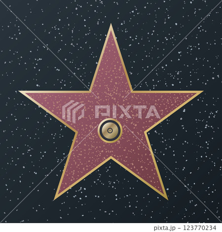 Star on Walk of Fame Mockup Vector 123770234