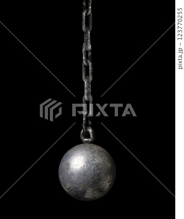 ボールとチェーン 123770255