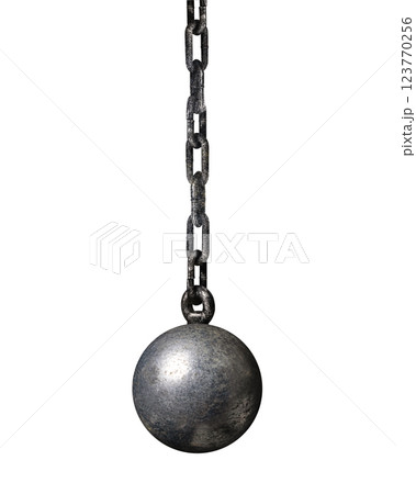 ボールとチェーン 123770256