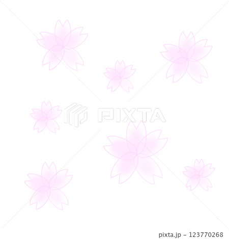 淡い桜の花びら　イメージ 123770268