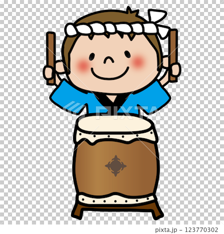 節慶裡打鼓的小孩(男孩 2) 節慶裡打鼓的小孩(男孩 2) 123770302