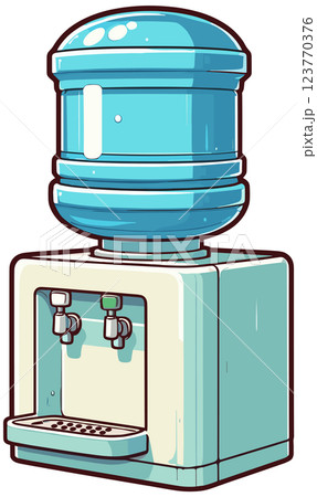 シンプルなウォーターサーバーのイラスト 123770376