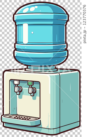 シンプルなウォーターサーバーのイラスト 123770376