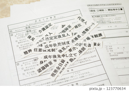 成年後見制度 本人に代わって法律的に支援する制度 成年後見制度 本人に代わって法律的に支援する制度 123770634