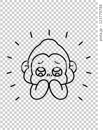 一隻大猩猩，眼睛閃閃發光，被某些人感動了 123770788