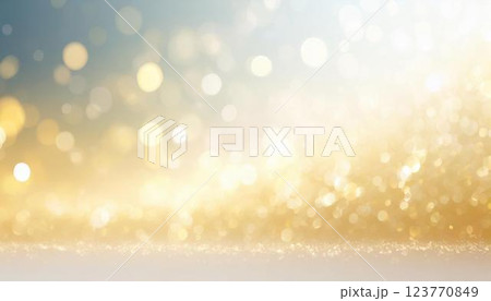 キラキラまばゆい金色の光が舞い落ちてくる高級感溢れる3Dイラスト キラキラまばゆい金色の光が舞い落ちてくる高級感溢れる3Dイラスト 123770849