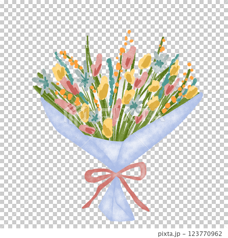 Watercolor flower illustration 123770962