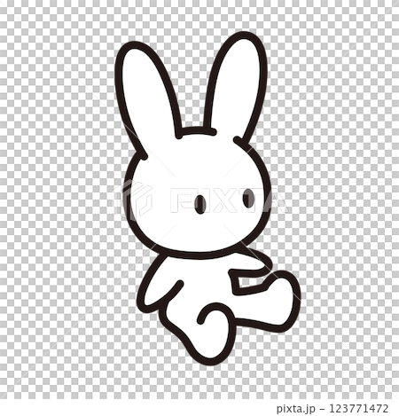 かわいいうさぎのぬいぐるみのアイソメトリックイラスト。ベクターデータは線幅の編集が可能です かわいいうさぎのぬいぐるみのアイソメトリックイラスト。ベクターデータは線幅の編集が可能です 123771472