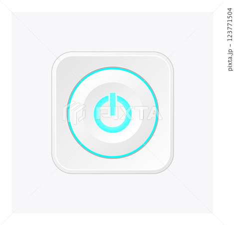 Circle start and power push button 123771504