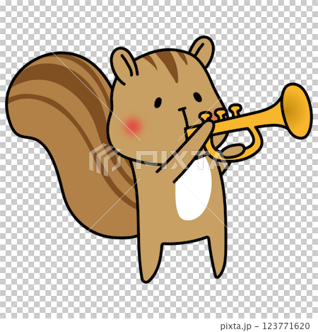 Trumpeting Squirrel 123771620