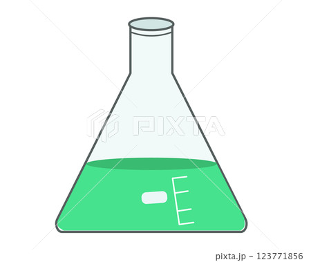 フランコと緑の液体。ベクターイラスト	 123771856