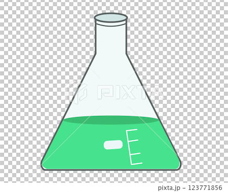 フランコと緑の液体。ベクターイラスト	 123771856