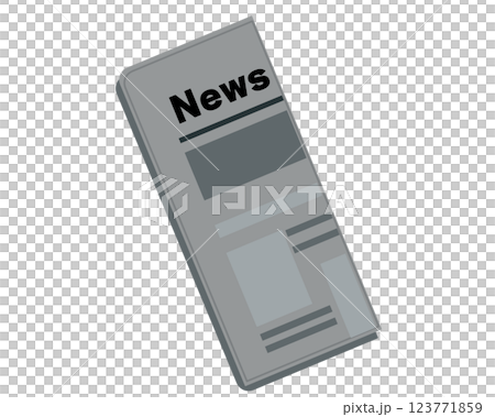 報紙。全國性和地方性報紙。紙質報紙-向量插圖 123771859