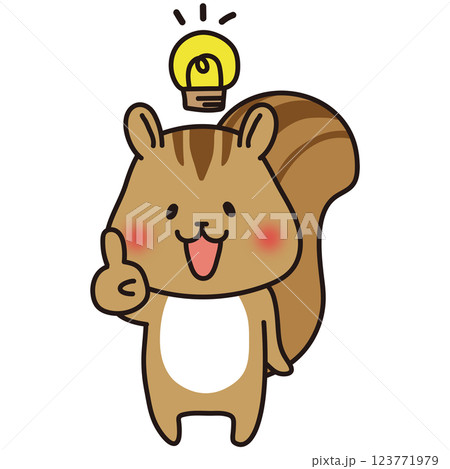 ひらめくリス ひらめくリス 123771979
