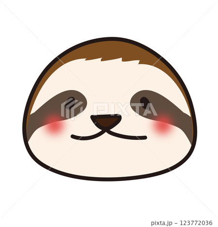 なまけものの顔 なまけものの顔 123772036