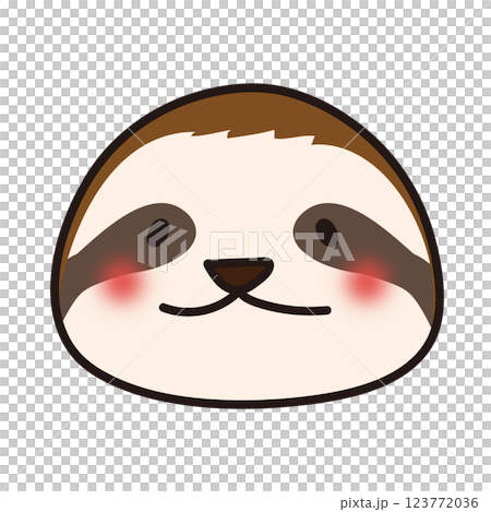 なまけものの顔 なまけものの顔 123772036