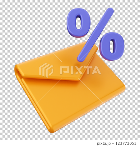 3d mail email message discount promotion 123772053