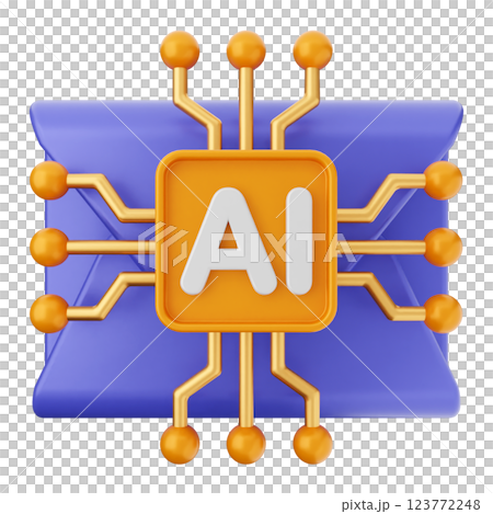 3d mail email message artificial intelligence 3d mail email message artificial intelligence 123772248