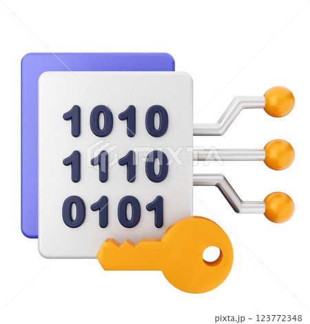 3d security protection encryption file lock key 123772348